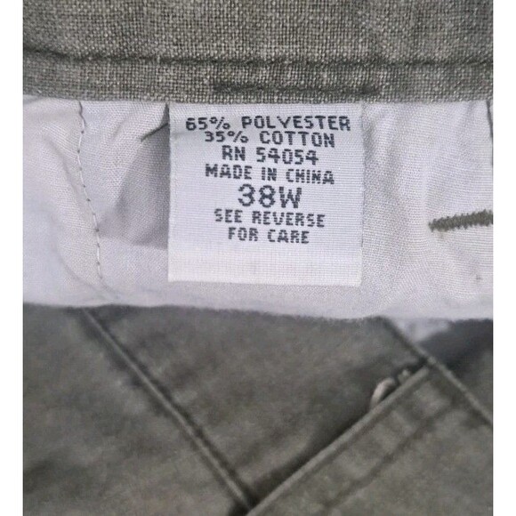 Bugle Boy Men’s Shorts 38W 8" Inseam Green Safari Deep Pocket Outdoor Hiking Vtg - Picture 5 of 6